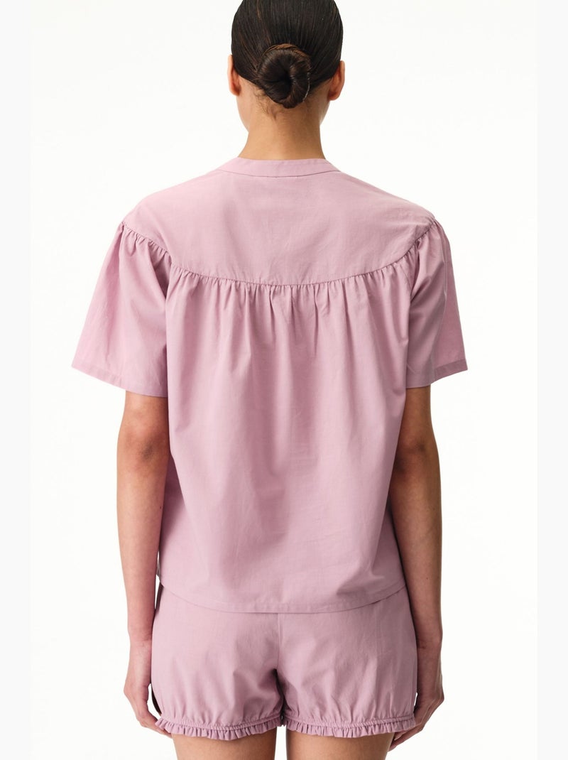 Conjunto de pijama petal de manga corta y short penti Rosa - Kiabi