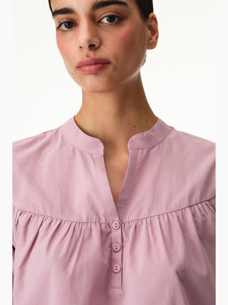 Conjunto de pijama petal de manga corta y short penti Rosa - Kiabi
