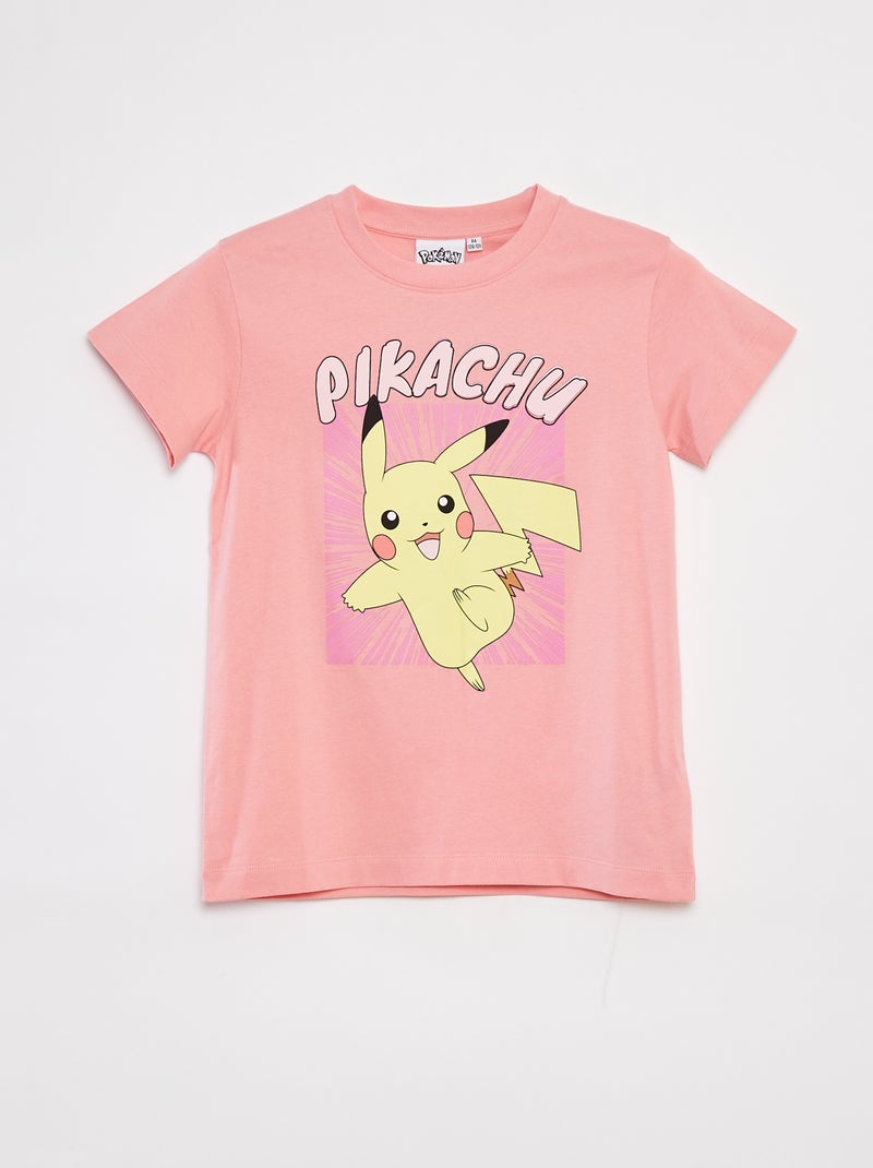 Conjunto de pijama 'Pokémon' 'Pikachu' Pantalón corto + camiseta - 2 piezas ROSA - Kiabi