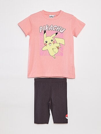 Conjunto de pijama 'Pokémon' 'Pikachu' short + camiseta - 2 piezas
