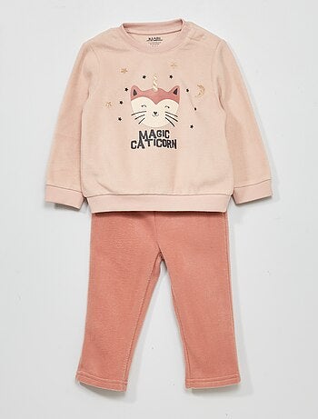 Conjunto de pijama polar  - 2 piezas - Kiabi