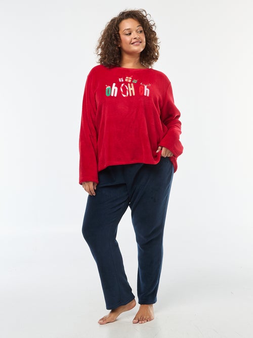 Conjunto de pijama polar - 2 piezas - Kiabi