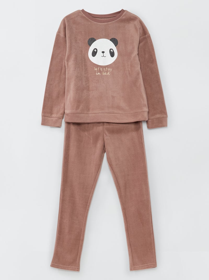 Conjunto de pijama polar - 2 piezas ROSA - Kiabi