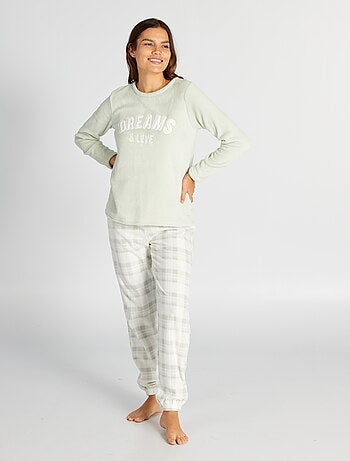 Conjunto de pijama polar - 2 piezas - Kiabi