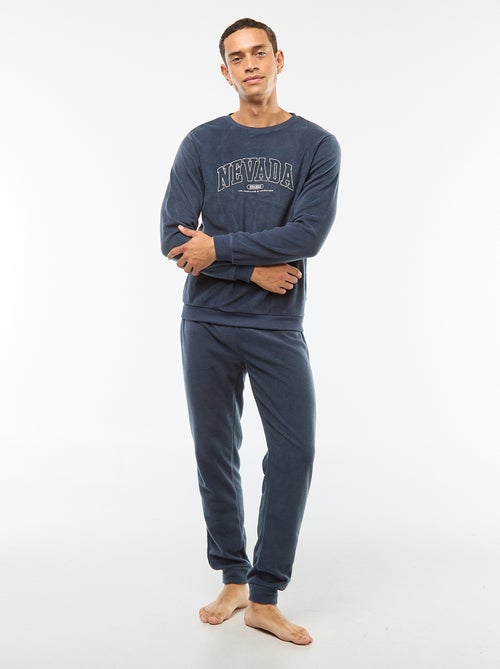 Conjunto de pijama polar camiseta + pantalón - 2 piezas - Kiabi