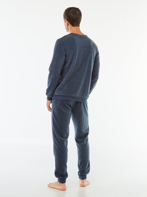 Conjunto de pijama polar camiseta + pantalón - 2 piezas - Kiabi