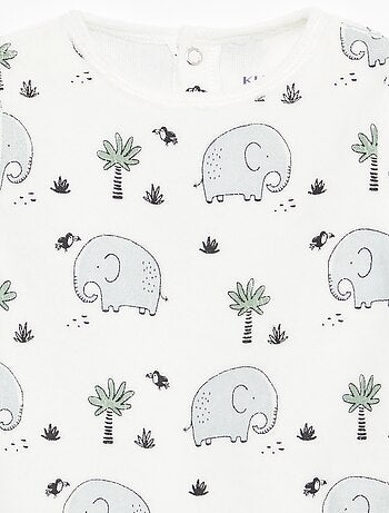 Conjunto de pijama polar con pies - 2 piezas