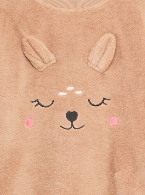 Conjunto de pijama polar largo sudadera + pantalón - 2 piezas - Kiabi