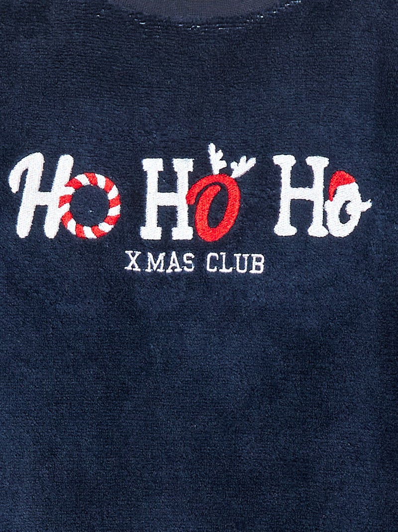 Conjunto de pijama polar navideño - 2 piezas Rojo - Kiabi