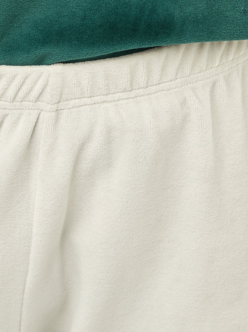 Conjunto de pijama polar navideño - 2 piezas Verde - Kiabi