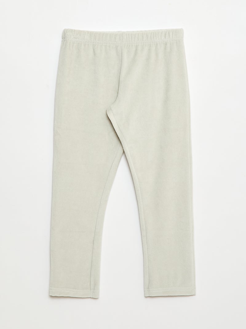 Conjunto de pijama polar navideño camiseta + pantalón - 2 piezas Verde - Kiabi