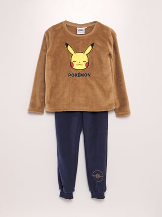 Conjunto de pijama polar 'Pickachu' - 2 piezas