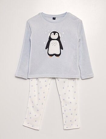 Conjunto de pijama polar 'pingüino' - 2 piezas