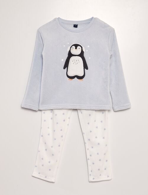 Conjunto de pijama polar 'pingüino' - 2 piezas - Kiabi