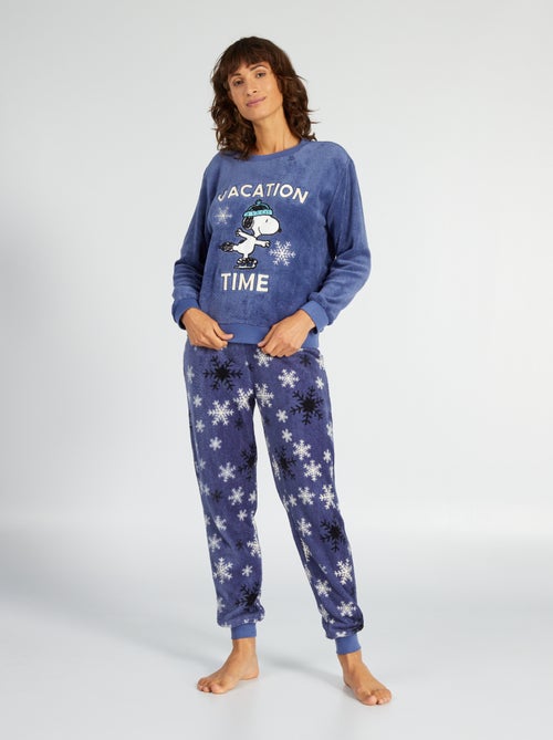 Conjunto de pijama polar 'Snoopy' - 2 piezas - Kiabi