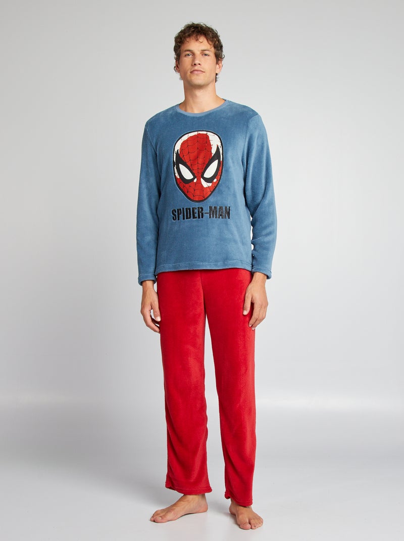 Spiderman Pijama De Marvel Spider Man Chaqueta Polar Pijama