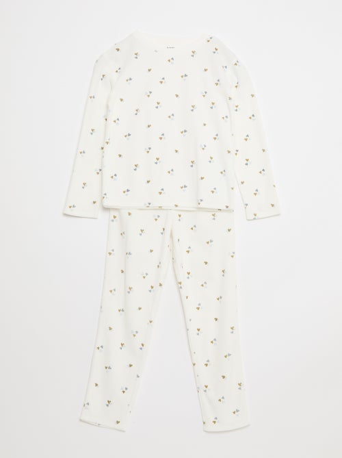 Conjunto de pijama polar sudadera + pantalón - 2 piezas - Kiabi
