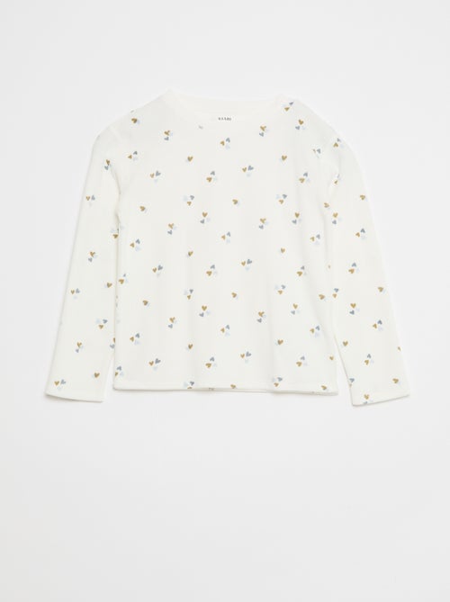 Conjunto de pijama polar sudadera + pantalón - 2 piezas - Kiabi