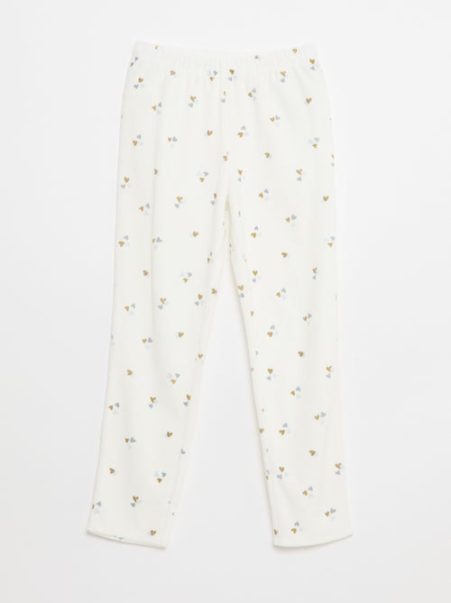 Conjunto de pijama polar sudadera + pantalón - 2 piezas - Kiabi