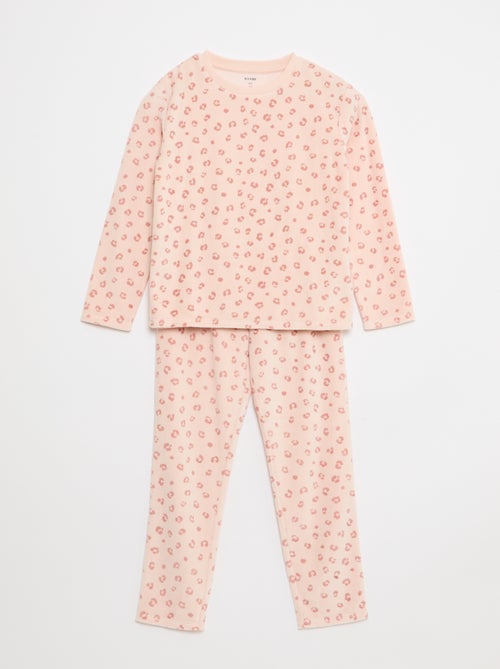 Conjunto de pijama polar sudadera + pantalón - 2 piezas - Kiabi