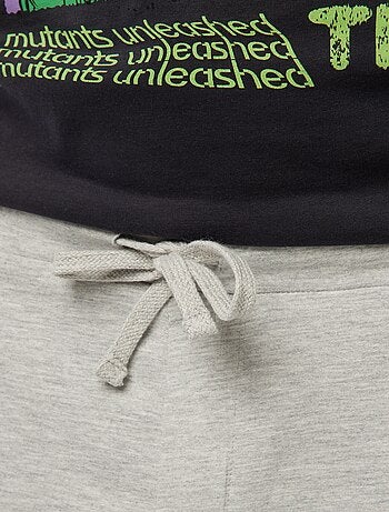 Conjunto de pijama short + camiseta estampada 'Tortugas ninja'