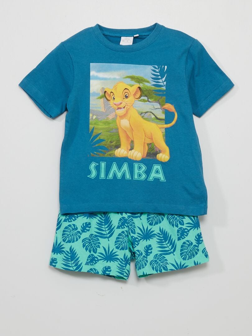 Conjunto de pijama 'Simba' 'El Rey León' 'Disney' 2 piezas AZUL - Kiabi