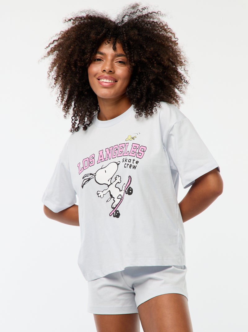 Conjunto de pijama 'Snoopy' - 2 piezas AZUL - Kiabi