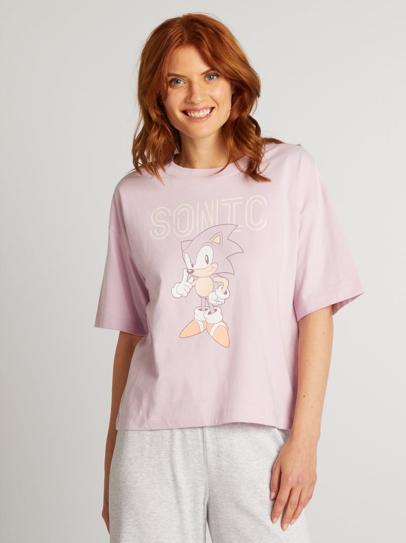 Conjunto de pijama 'Sonic' camiseta + pantalón - 2 piezas ROSA - Kiabi