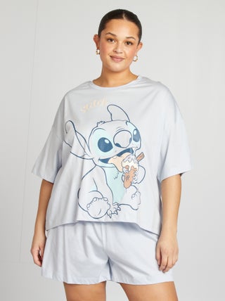 Conjunto de pijama 'Stitch' camiseta + short - 2 piezas