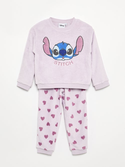 Conjunto de pijama 'Stitch' 'Disney' de forro polar - 2 piezas - Kiabi Conjunto de pijama 'Stitch' 'Disney' de forro polar - 2 piezas - Kiabi