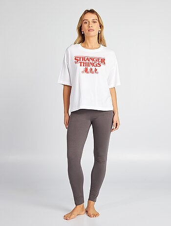 Conjunto de pijama 'Stranger Thing' camiseta + legging - 2 piezas