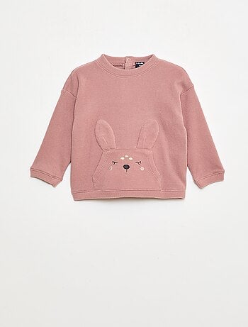 Conjunto de pijama suave con diseño de conejo - 2 piezas