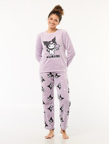 Conjunto de pijama suave 'Kuromi'