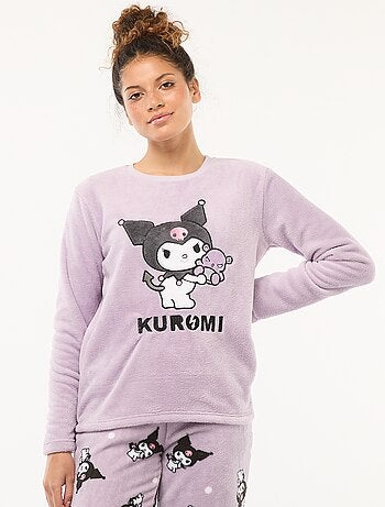 Conjunto de pijama suave 'Kuromi'