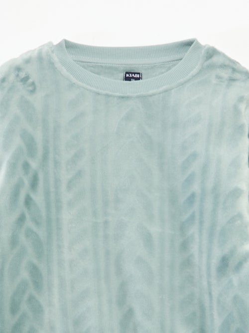 Conjunto de pijama suave liso - Kiabi