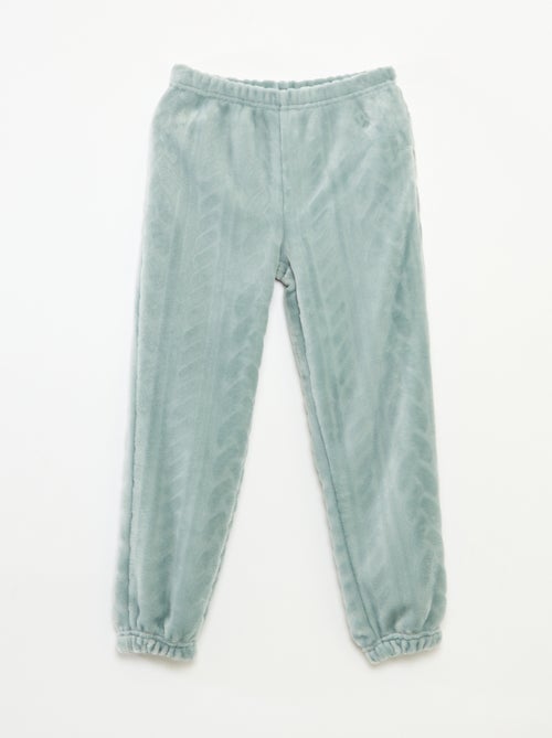 Conjunto de pijama suave liso - Kiabi