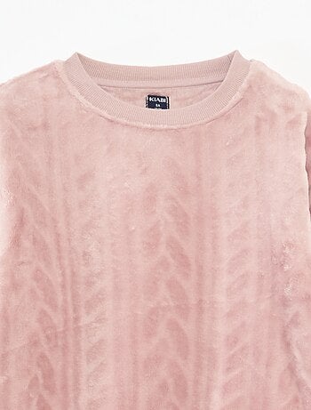 Conjunto de pijama suave liso
