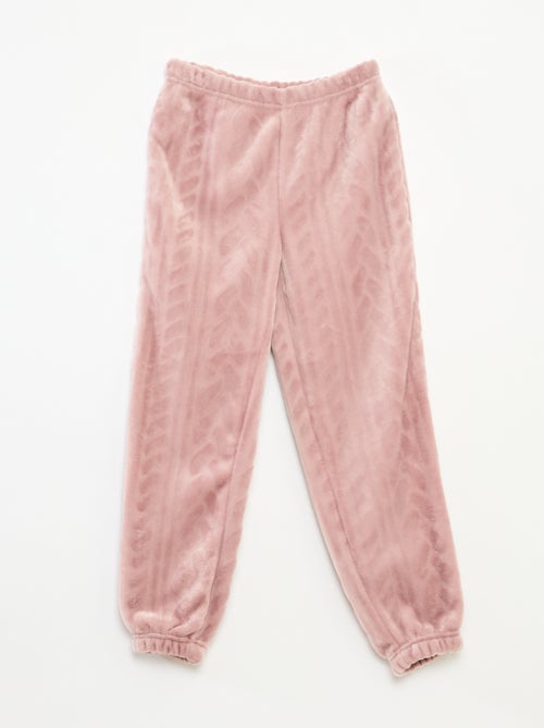 Conjunto de pijama suave liso - Kiabi