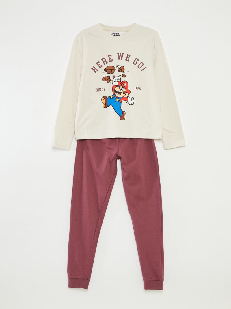 Conjunto de pijama 'Super Mario Bros.' 'Nintendo' Beige - Kiabi