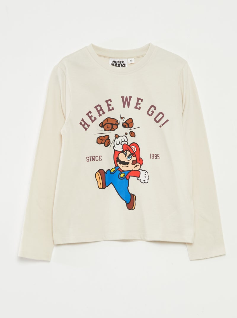 Conjunto de pijama 'Super Mario Bros.' 'Nintendo' Beige - Kiabi