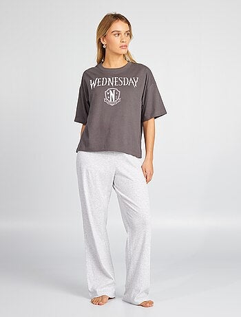 Conjunto de pijama 'Wednesday' camiseta + pantalón - 2 piezas