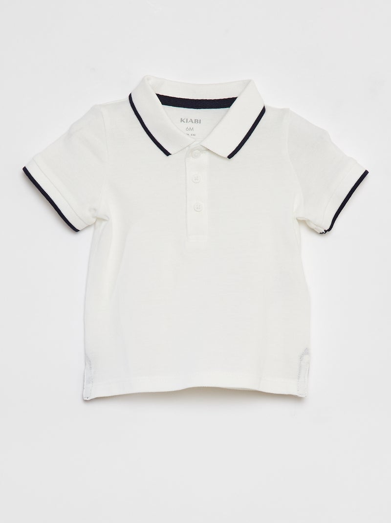 Conjunto de polo + peto  - 2 piezas BLANCO - Kiabi