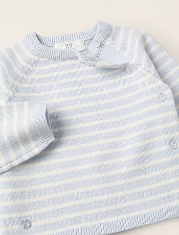 Conjunto de punto a rayas