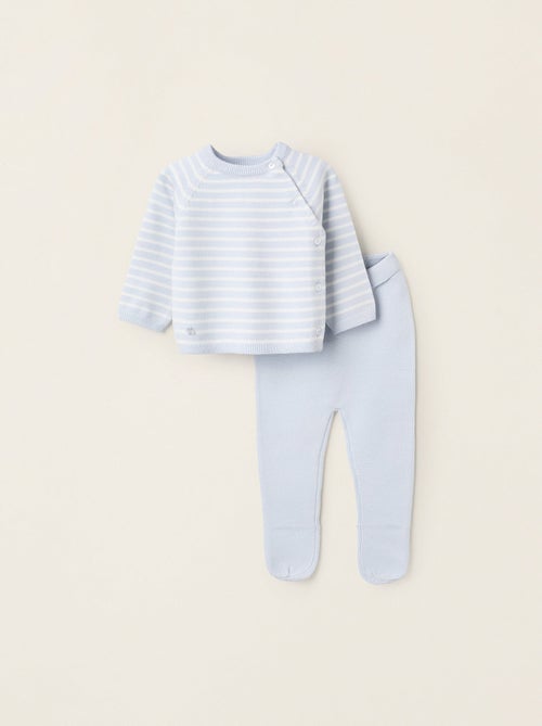 Conjunto de punto a rayas - Kiabi