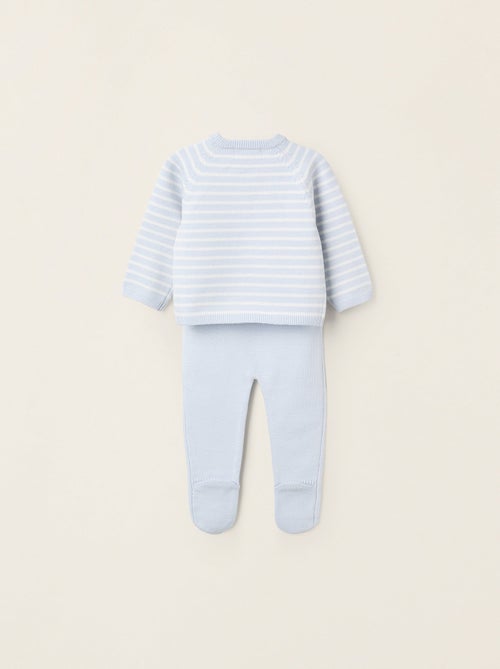 Conjunto de punto a rayas - Kiabi