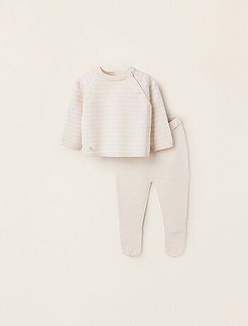 Conjunto de punto a rayas