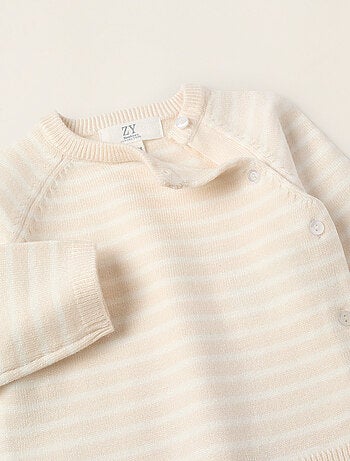 Conjunto de punto a rayas