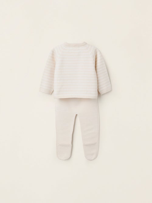 Conjunto de punto a rayas - Kiabi