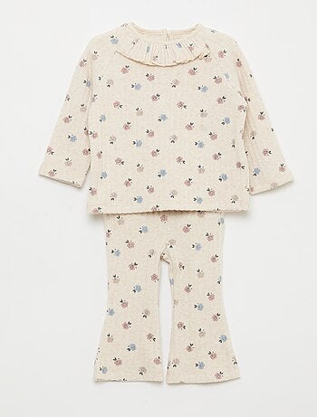 Conjunto de punto afelpado - 2 piezas