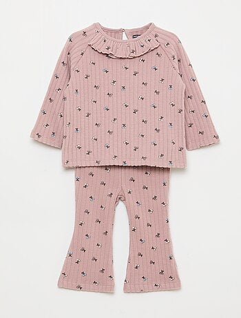 Conjunto de punto afelpado - 2 piezas